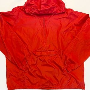 Woolrich Vintage Like New Half 1/2 Zip Windbreaker Red Sz X-Large Mens 80s 90s